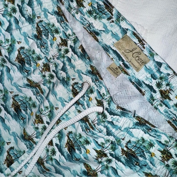 J. Crew Men’s Swim Shorts / Trunks Size Medium Original Swimwear With Pockets ! - Picture 5 of 8